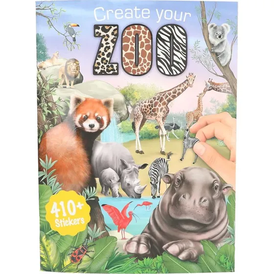 Trend Create Your Zoo Kreativ Bog med Klistermærker – 22 x 30 cm