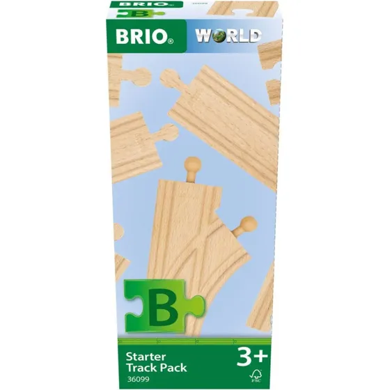 BRIO World Startpakke Togskinner i Træ 36099 – 12 dele