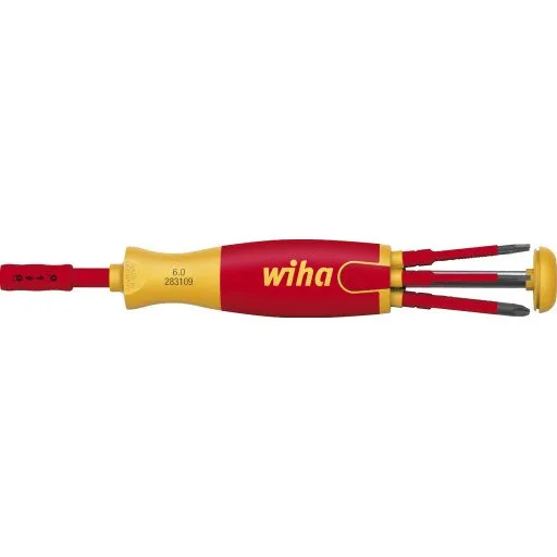 Wiha SlimVario Bitsskruetrækker med 6 bits, 1000V