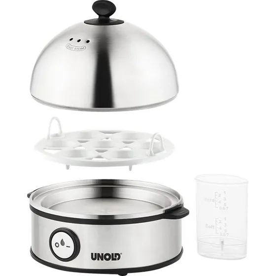 Unold 38626 Æggekoger 360W rustfrit stål/sort