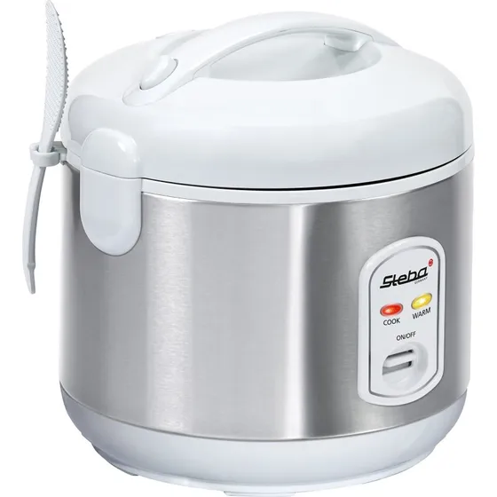 Steba Riskoger STKR2, 1,8 liter, stål/hvid