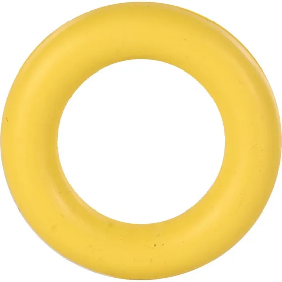 Trixie Natural Rubber Ring Hundelegetøj, 9 cm, Gul