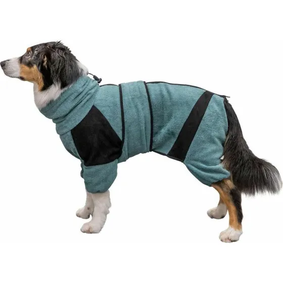 Trixie Hundebadekåbe Blå L, 100% Bomuld