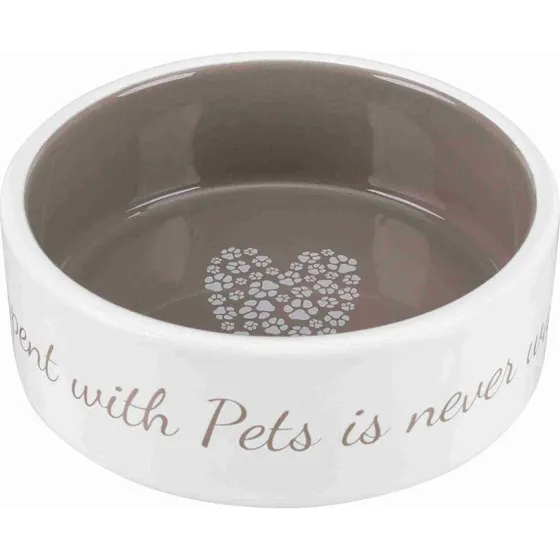 Trixie Hund Feeder Flødefarvet/Taupe, 12 cm, 300 ml