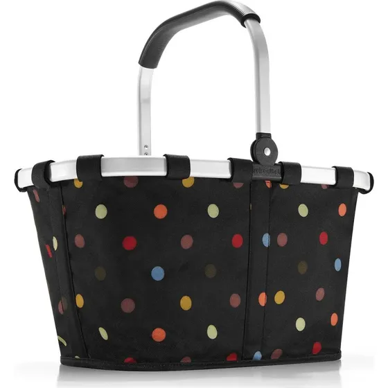 Reisenthel Dots Indkøbskurv, 48x29x28 cm, Sort