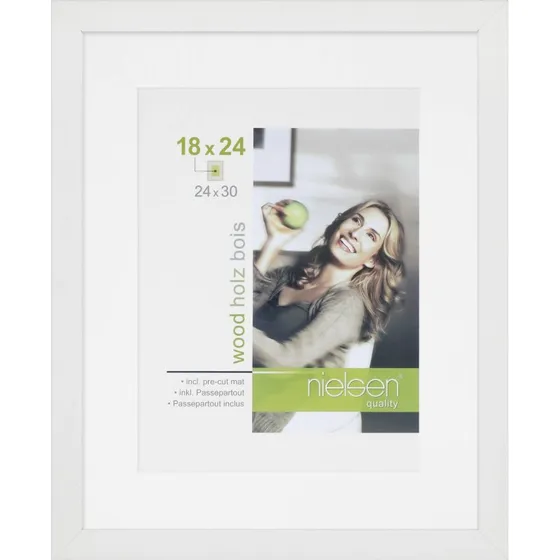 Nielsen Design Apollon 24x30 cm Hvid Træ Billedramme