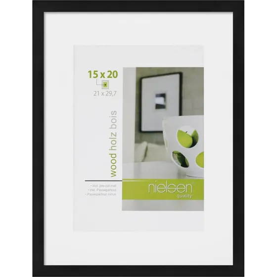 Nielsen Design Apollon Billedramme 21x29,7 cm Sort Træ