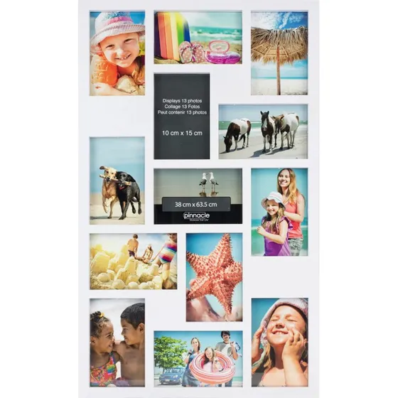 Focus Nielsen Accent Collage Billedramme, 13 billeder, 10x15 cm, hvid