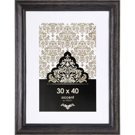 Nielsen Design Accent Vintage 30x40 cm Sort Træ Billedramme