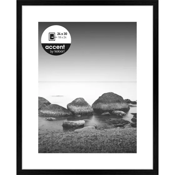 Nielsen Design Aura 1122000 Billedramme 24x30 cm Sort Træ