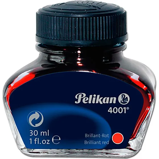 Pelikan 4001 Strålende Rød Blæk, 30 ml