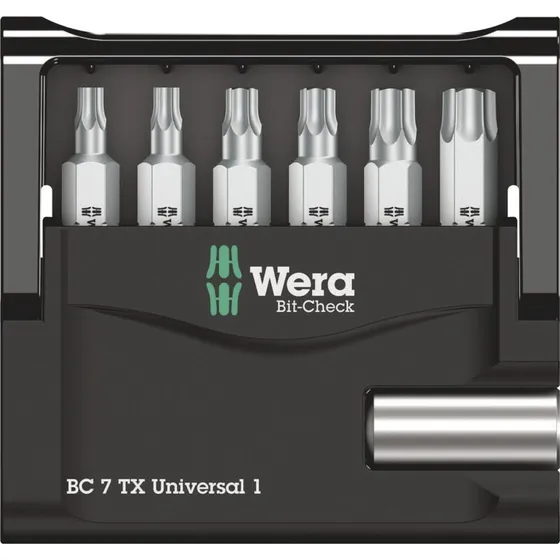 Wera Bit-Check 7 TX Universal 1 – Skruetrækkerbitsæt