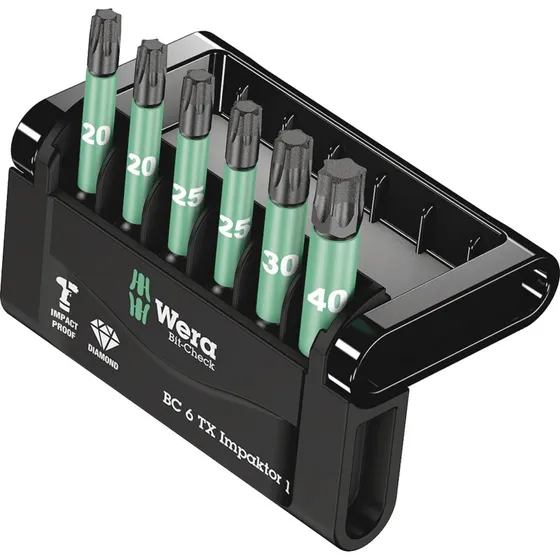 Wera Bit-Check 6 TX Impaktor 1, 6 dele