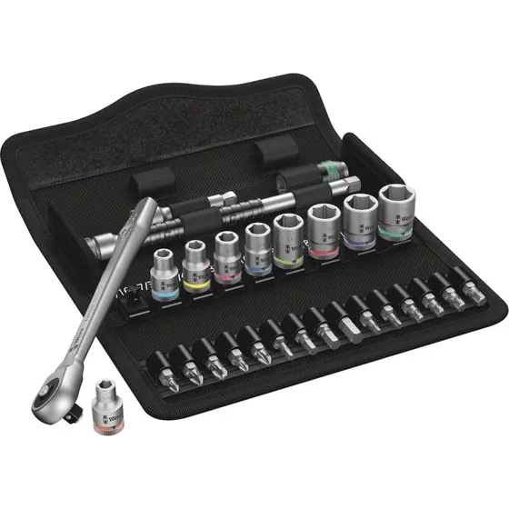 Wera 8100 SA 10 Zyklop Topnøglesæt 1/4" Britisk - 28 dele