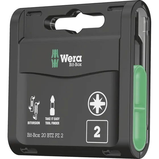 Wera Bit-Box 20 BTZ PZ2 Krydskærv-bits (20 stk)