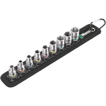 Wera Belt 4 Zyklop Topnøgleindsats-sæt, 1/4" (9 dele)