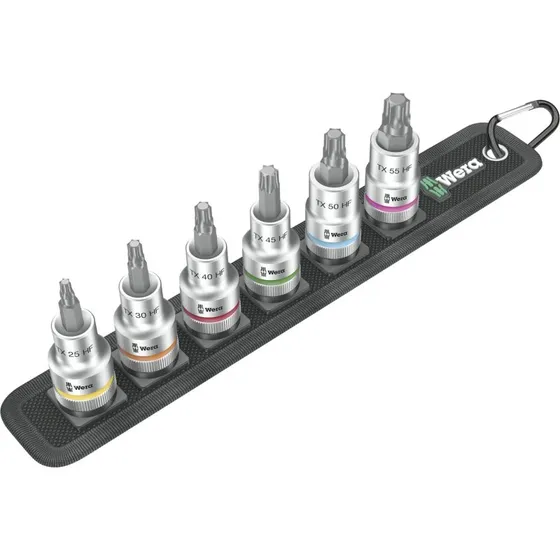 Wera Zyklop Belt C 3 TORX HF, 6 stk, 1/2"