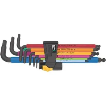 Wera 950/9 Hex-Plus Multicolour Imperial 2 L-nøglesæt 9 dele