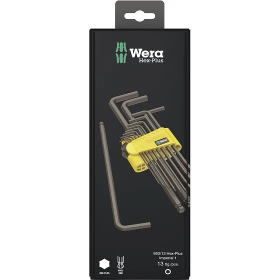 Wera 950/13 Hex-Plus Imperial 1 13-delssæt