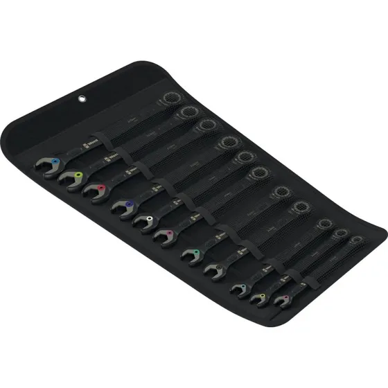 Wera 6000 Joker Black Edition Ringgaffelnøgler 11 dele, sort