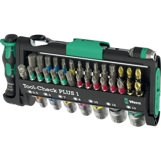 Wera Tool-check plus 1, 28 bits, 1/4" BTZ/BTH