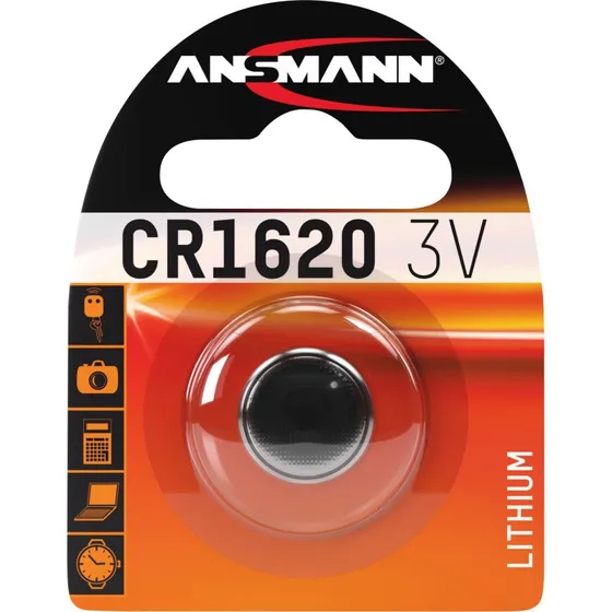 Ansmann CR1620 3V Lithium knapcelle 70mAh