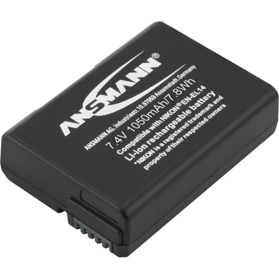 Ansmann A-Nik EN-EL14 1000mAh Li-Ion-batteri til Nikon