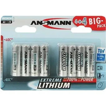 ANSMANN Extreme Lithium AA 8 stk