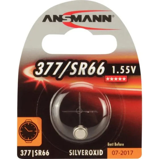 ANSMANN SR66 Sølvoxidbatterier, 19 mAh
