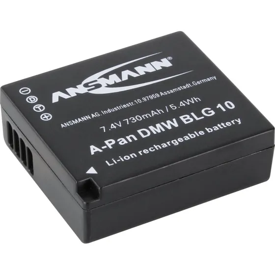 Ansmann A-Pan DMW-BLG10 730 mAh Li-Ion batteri - Sort