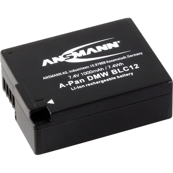 Ansmann A-Pan DMW-BLC12 1000mAh Li-Ion batteri til Panasonic