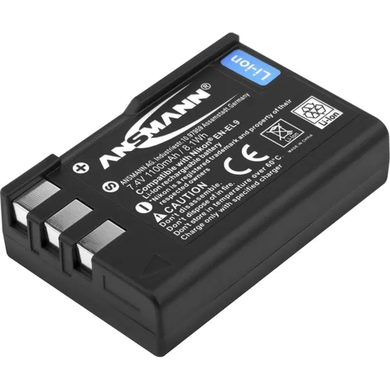 Ansmann A-Nik EN-EL9 7,4V 1300mAh Li-Ion-batteri til Nikon