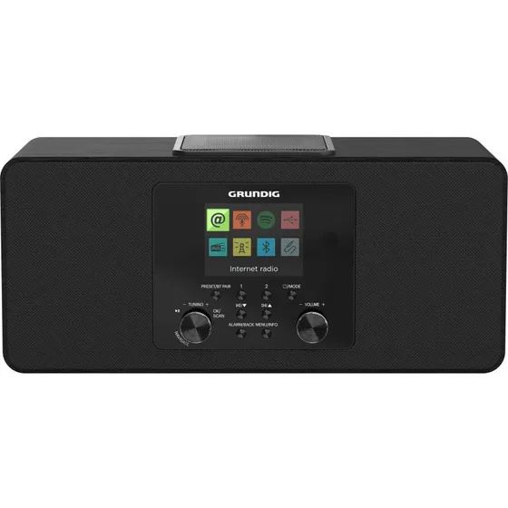 Grundig DTR 6100 Internetradio - Sort, DAB+, FM, Bluetooth