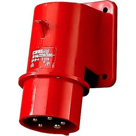 Mennekes CEE 5-pole 16A 400V IP44 Rød 379