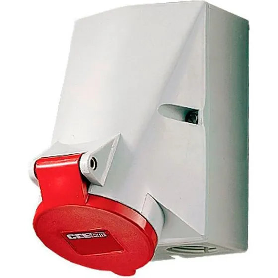 Mennekes CEE Vægudtag 7-pol 32A 400V IP44 6H