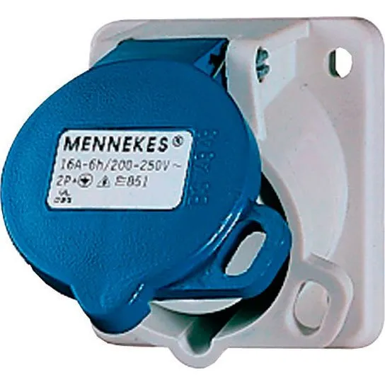 Mennekes CEE 3-pols 16A 230V IP44 blå, 6H