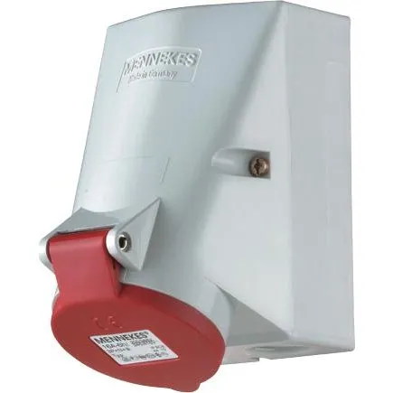 Mennekes CEE Vægudtag 5-pol 16A 400V IP44 H6