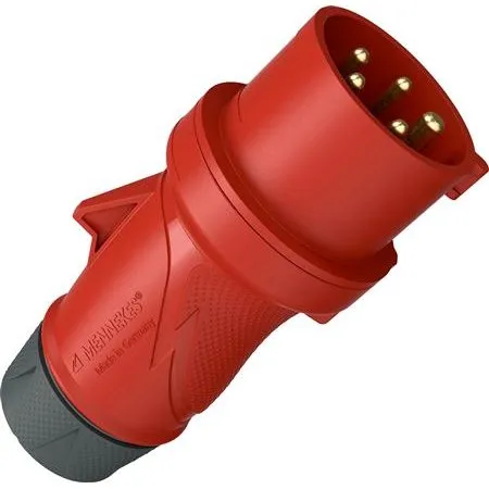 Mennekes CEE Stikprop H6/400/32/5/44 32A 400V 5-pole rød