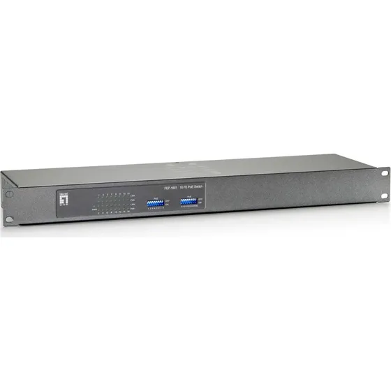 LevelOne FEP-1601 16-port PoE+ Switch, 240 W