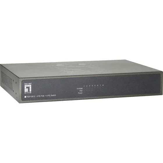 LevelOne FEP-0812 8-port PoE-switch, ikke administreret