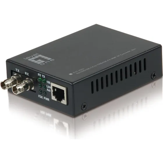 LevelOne FVT-2002 Fast Ethernet Fibermedieomformer, 100Mb, 2 km, 1310 nm