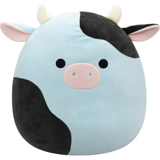 Squishmallows 50cm Cillian Cow - Blød krammedyr med klemmevenlig fyldning