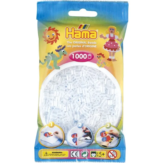 Hama Klare Midi Perler – 1000 stk.