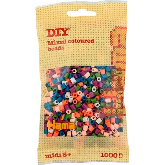 Hama Midi Blandede Perler - Mix 58, 1000 stk