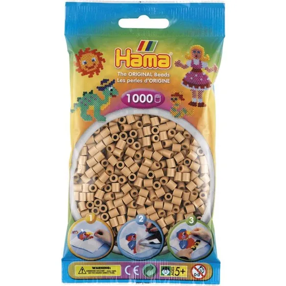 Hama Lys Nougat Midi Perler, 1000 stk