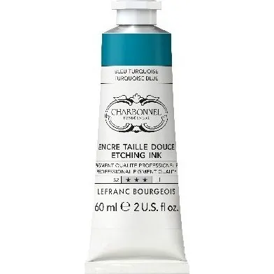 LB Charbonnel Etching Ink Turquoise Blue 60ml