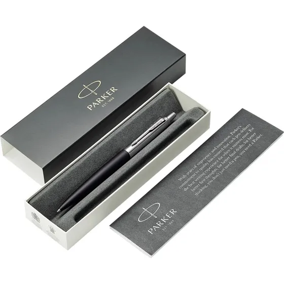 Parker Jotter XL Kuglepen, Mat Sort, Blå Blæk, Medium Spids