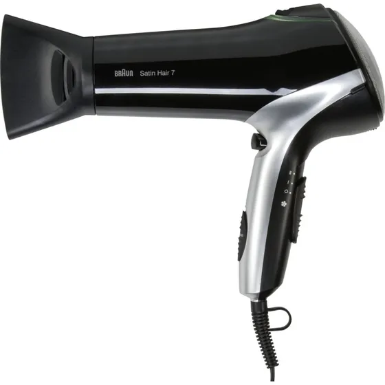 Braun Satin Hair 7 HD710 Hårtørrer 2200 W Sort-Sølv