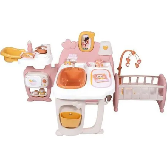 Smoby Baby Nurse Dukkeplejecenter med Hjul, 3+ år