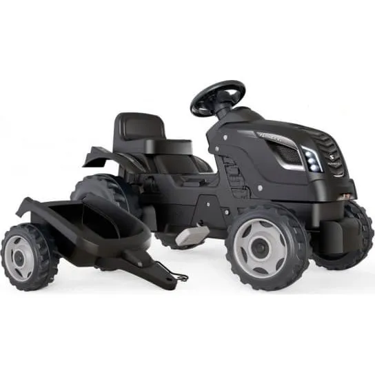 Smoby Farmer XL Traktor + Anhænger, Sort